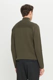Pamuklu Slim Fit Dar Kesim Bato Yaka Dokulu Triko Kazak