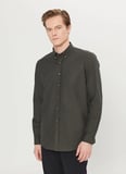 Altınyıldız Classics Slim Fit Düğmeli Yaka Haki Erkek Gömlek ACE020261519_HAK