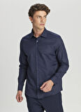 Altınyıldız Classics Slim Fit Klasik Yaka Lacivert Erkek Gömlek ACE020261535_LAC