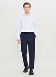 Altınyıldız Classics Bağlamalı Bel Dar Paça Jogger Lacivert Erkek Pantolon ACE001261527_LAC
