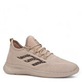 Pembe Potin Bağcıklı Triko Rahat Taban Erkek Sneakers 001-0022-24M