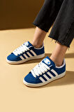 Pembe Potin Kalın Bağcıklı Şerit Detaylı Rahat Taban Kadın Sneakers 001-3458-25Beyaz
