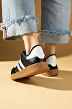 Pembe Potin Rahat Taban Bağcıklı Kadın Sneaker 001-7001-25