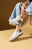 Pembe Potin Rahat Taban Bağcıklı Kadın Sneaker 001-7001-25Siyah