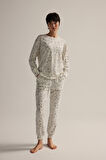 Kadın Pamuklu Uzun Kollu Pijama Takımı