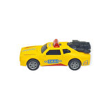 Çek Bırak Metal Küçük Arabalar 8 cm - SH40031 - Sarı Taxi