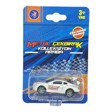 Çek Bırak Metal Küçük Arabalar 8 cm - SH40031 - Gri Spor Araba
