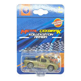 Çek Bırak Metal Küçük Arabalar 3'lü 8 cm - Taksi Arabalar