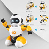 Smart Soccer Robot Usb Şarjlı İkili Akıllı Futbol Robotu Kalesiyle Birlikte