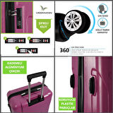 Vegmann Vela Violet 2'li Valiz Seti Orta Boy ,Kabin Boy