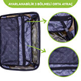 Vegmann Polipropilen (PP) Atlas Siyah Kabin Boy Valiz