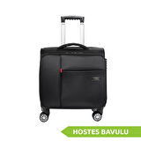 Vegmann Carry-on Hostes Pilot Kabin Boy 15-17 inc Uyumlu Laptop Bölmeli Kumaş Valiz