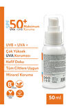 Doğal İçerikli Bebek Çocuk Ve Yetişkin 2 li Set 50 ml Güneş Kremi Leke Karşıtı 50 Spf Tüm Ciltler