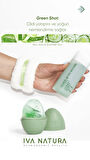 Iva Natura Green Face Shot - Frozen Face Essence 3'lü Set (ESSENCE+ BİLEKLİK HAVLU+BUZ KALIBI)