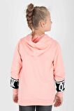 Kids Kız Drama Baskılı Sweat Uzun Kollu Kapşonlu Sweatshirt Pamuklu Ak13433