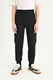 Erkek Çocuk Basic Kargo Cepli Jogger Paça Okul Eşofman Altı AK2322-1