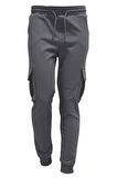 Erkek Çocuk Basic Kargo Cepli Jogger Paça Okul Eşofman Altı AK2322-1
