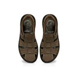 POLARİS 107401N HAKİ HAKİKİ DERİ ERKEK SANDALET