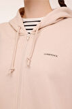 WB MARCIA 18SSB502 4PR BEJ KADIN OVERSIZE FIT HOODIE
