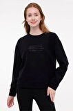 WL CARLA-B 16 4PR Siyah Kadın Sweatshirt