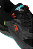 U.S Polo Assn. FLORIN WMN 4PR 101812667 Kadın Sneaker Ayakkabı Siyah Kırmızı 36-40 
