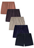 Boxer Erkek, 5'li Boxer Set, % 100 Pamuklu Kumaş Boxer, Rahat Kesim Boxer,