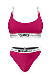 Yohannes Club, Kadın Pamuklu İç Çamaşırı Takımı, Renk Seçenekli, (Bralet-Kemerli Bikini Slip)