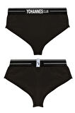 Yohannes Club, Kadın Pamuklu İç Çamaşırı Takımı, Renk Seçenekli, (Bralet-Kemerli Hipster Külot)