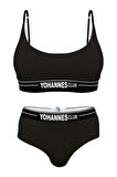 Yohannes Club, Kadın Pamuklu İç Çamaşırı Takımı, Renk Seçenekli, (Bralet-Kemerli Hipster Külot)