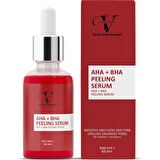 Aloe Vera Suyu Özlü Cilt Tonu Eşitleyici Gözenek Sıkılaştırıcı Kırmızı Peeling Serum Aha 10% Bha 2%