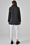Siyah Premium Oversize Dokuma Blazer Ceket