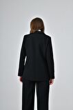 Siyah Cep Detaylı Business Blazer Ceket
