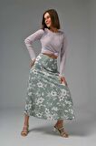 Mint Midi Dokuma Etek