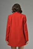 Kırmızı Blazer Ceket