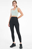 Mint U Yaka Beli Lastikli Fitilli Toparlayıcı Örme Crop Büstiyer