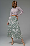 Mint Midi Dokuma Etek