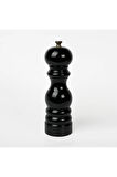 Siyah Ahşap Tuz Ve Karabiber El Değirmeni Öğütücü Grinder 18 Cm