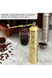 Sarı Zamak Karabiber, Kahve, Çörek Otu Ve Haşhaş El Değirmeni Öğütücü Grinder 22 Cm