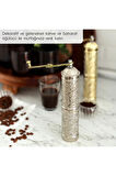 Nikel Zamak Karabiber, Kahve, Çörek Otu Ve Haşhaş El Değirmeni Öğütücü Grinder 22 Cm