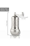 Nikel Renk Zamak Karabiber El Değirmeni Öğütücü Grinder 11 Cm