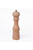 Natural Ahşap Tuz Ve Karabiber El Değirmeni Öğütücü Grinder 22 Cm