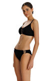 Zeki Siyah Aksesuar Detaylı Bikini Takımı