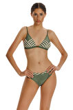 Zeki Desenli Üçgen Bikini Takımı