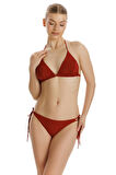 Zeki Rufina Kırmızı Üçgen Bikini Takımı