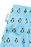 Desenli Erkek Ev Şort – Chill Space Collection – Cool Like Penguin