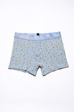 Paul Kenzie x Kurtaran Ev - Desenli Erkek Boxer - Poppy