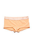 Tekli Kadın Boyshort Külot - Peach Fuzz