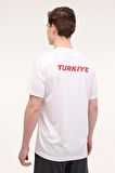 Lotto M-ALLY TEE 4FX 101930084 Erkek Tişört Beyaz S-XXL 