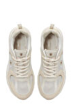 Lumberjack POL WMN 5FX 101932319 Kadın Spor Ayakkabı Beyaz Bej 36-40
