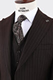 Şık ve Zarif Yelekli Erkek Takım Elbise - Slim Fit Viskon Karışımlı